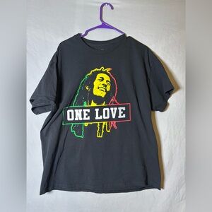 Zion Rootswear Black “One Love” Graphic T-Shirt
